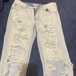 Ripped fashion nova jeans